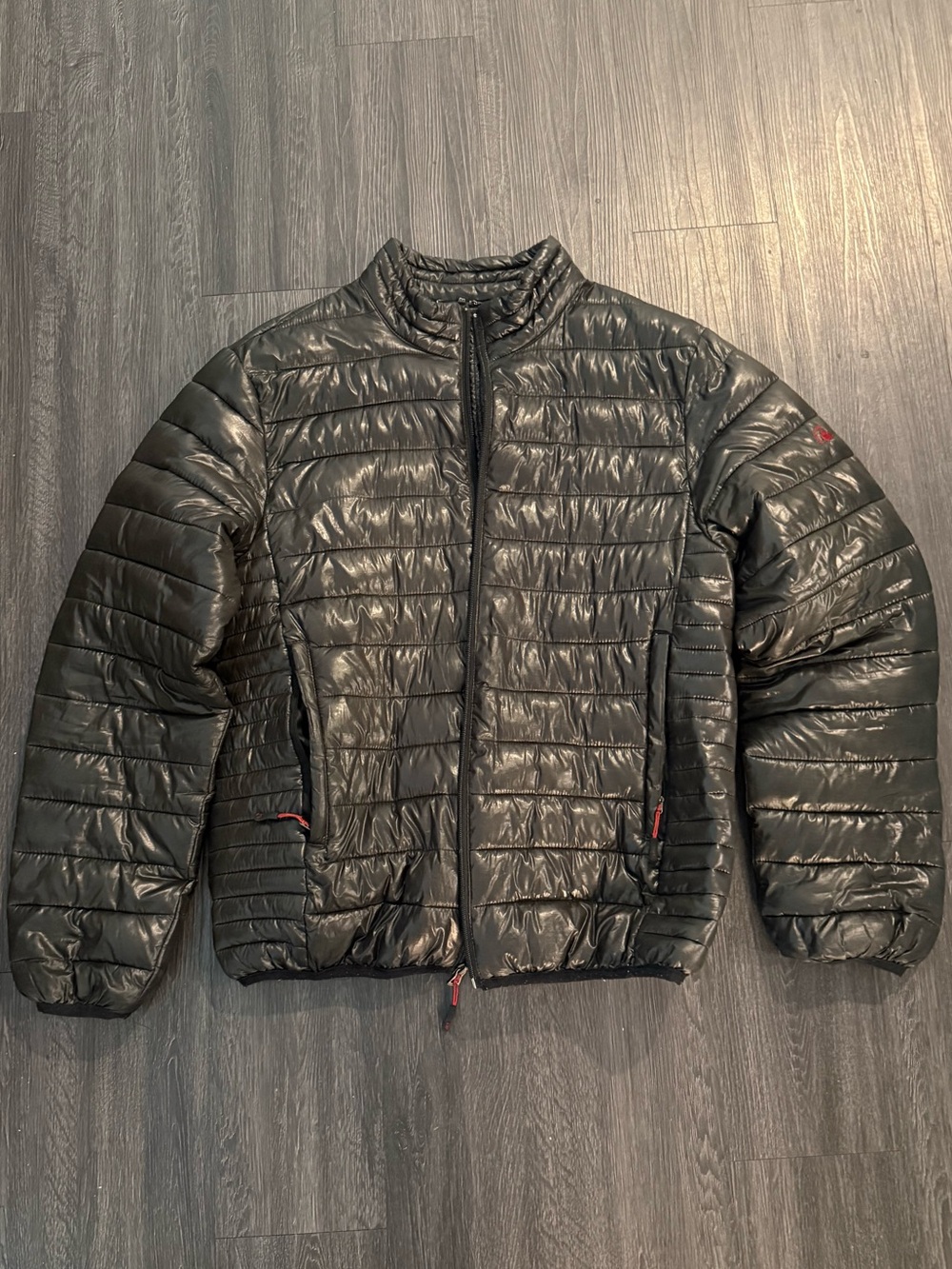Zara Men's Black Quilted Puffer Jacket